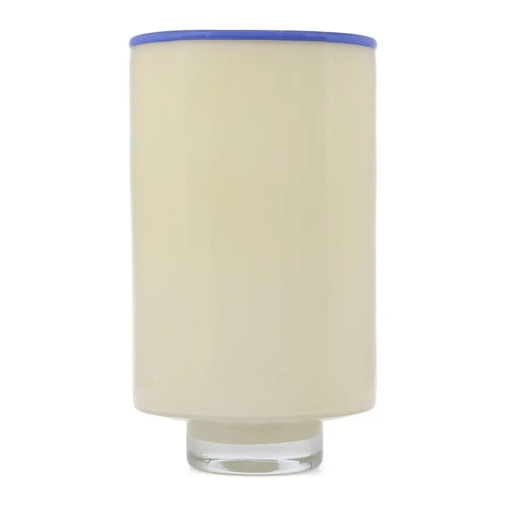 Krémová skleněná váza (výška 26 cm) Milo – ONA