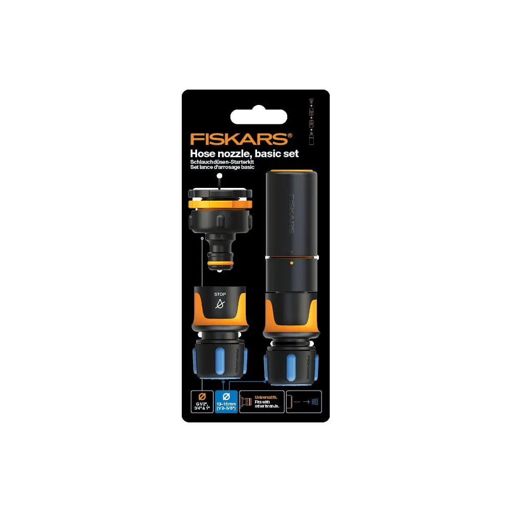 Sada 4 koncovek na hadici Fiskars Comfort Basic