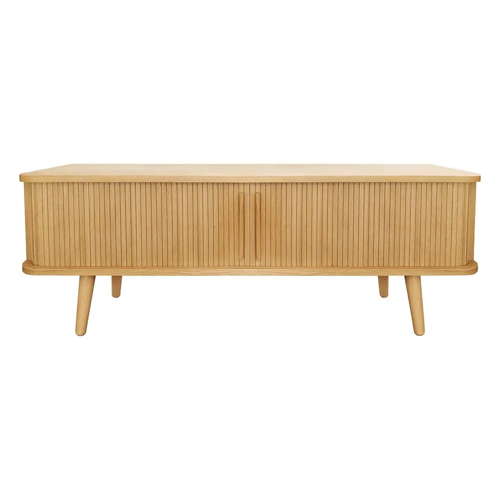 TV stolek v dekoru dubu v přírodní barvě 138x50 cm Rove – Woodman