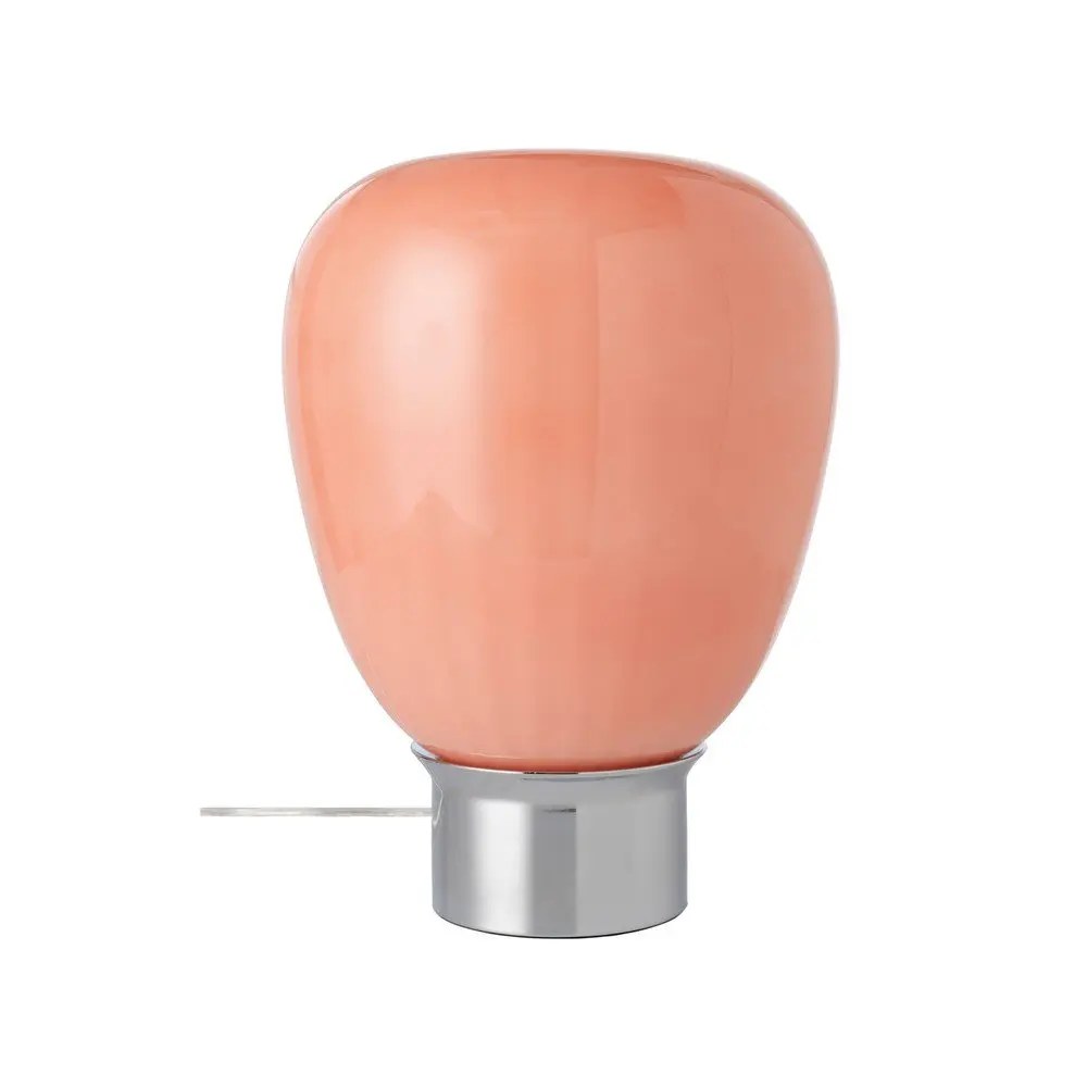 Růžová/v leskle stříbrné barvě skleněná stolní lampa (výška 34 cm) Balloon – Ellos Home