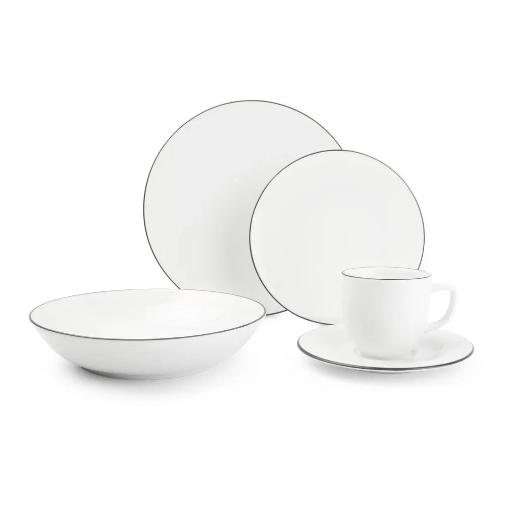 Porcelánová jídelní sada 20 ks pro 4 osoby Puro – Salt&Pepper
