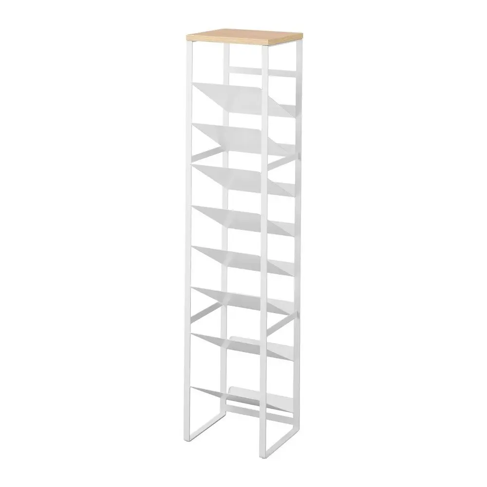 Bílý kovový regál na víno počet lahví 16 20x88,5x19 cm Tower – YAMAZAKI