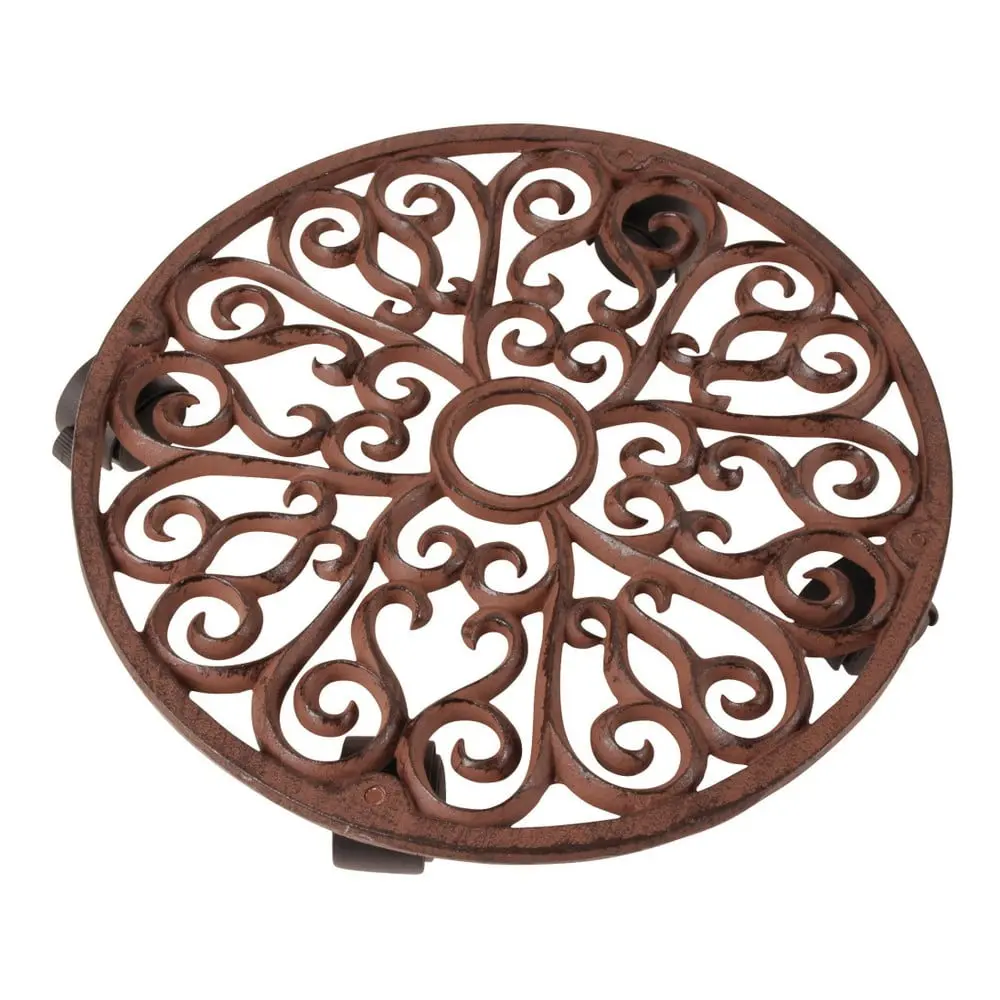 Kovový pojízdný podstavec pod květináč ø 34,5 cm Ornament – Esschert Design