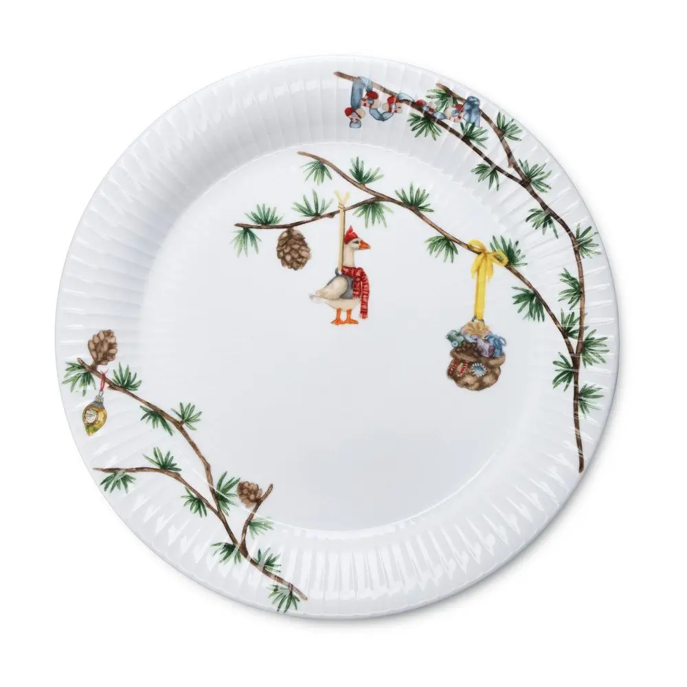 Bílý porcelánový talíř s vánočním motivem ø 27 cm Hammershøi Christmas – Kähler Design