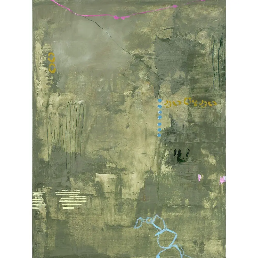 Ručně malovaný obraz na plátně 88x118 cm Green Petite – Malerifabrikken