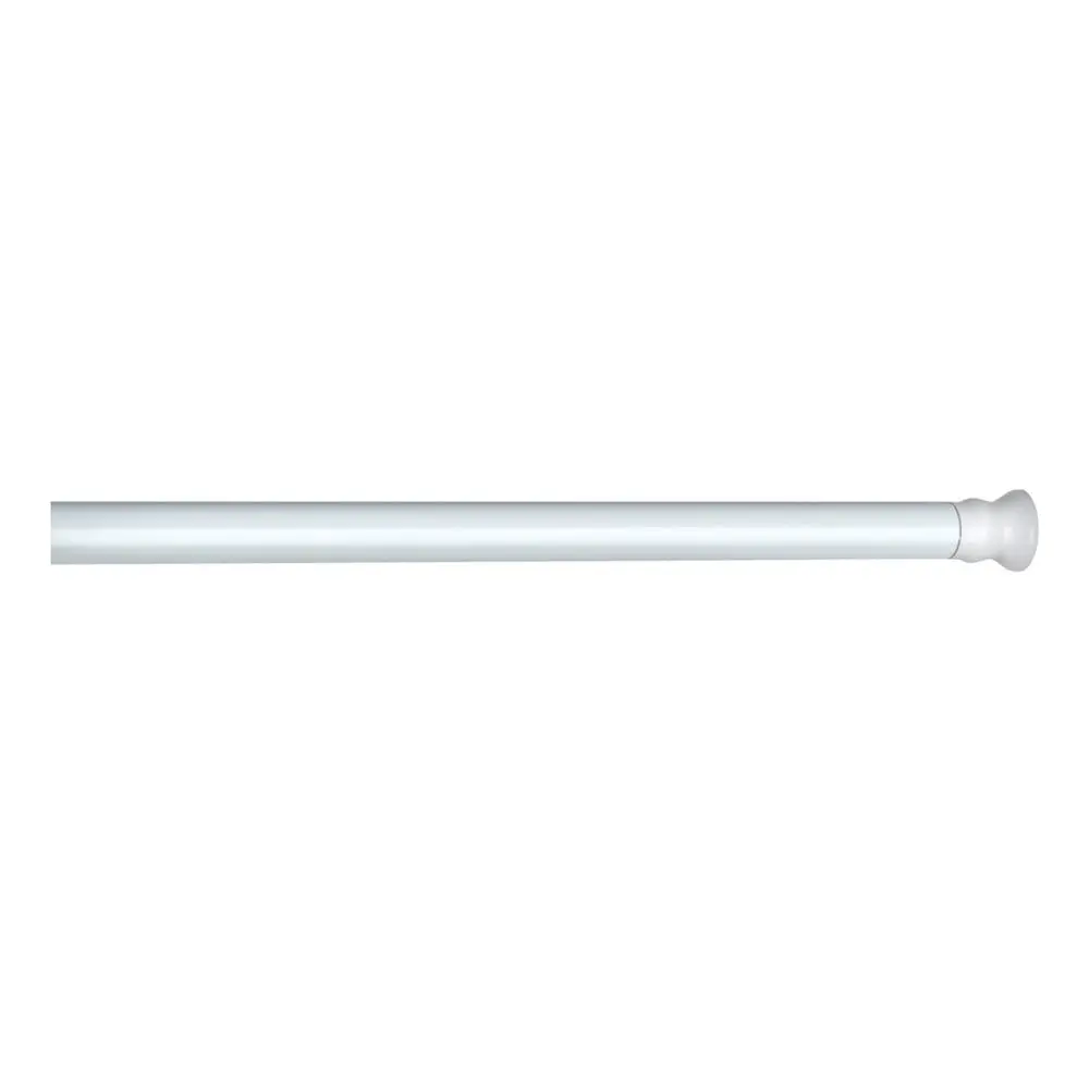 Bílá teleskopická tyč na sprchový závěs Wenko Shower Curtain Rod