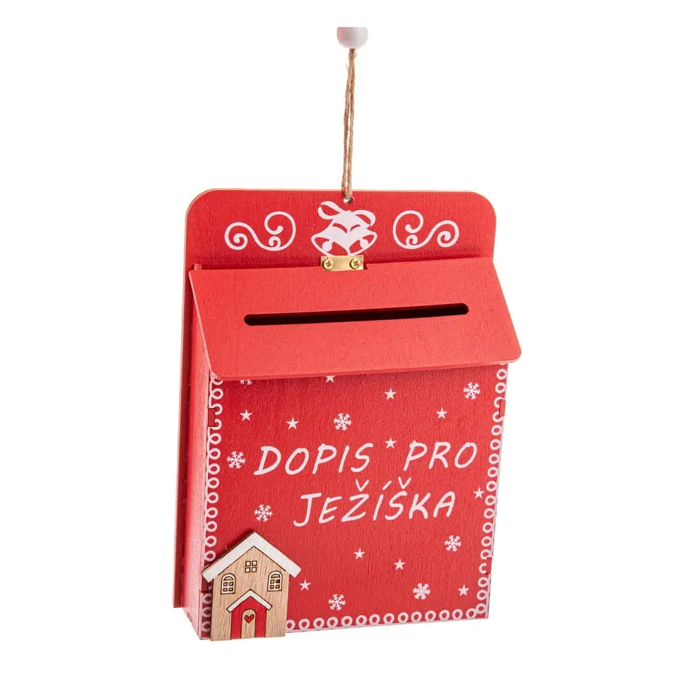 Dřevěná dopisní schránka Dopis pro Ježíška