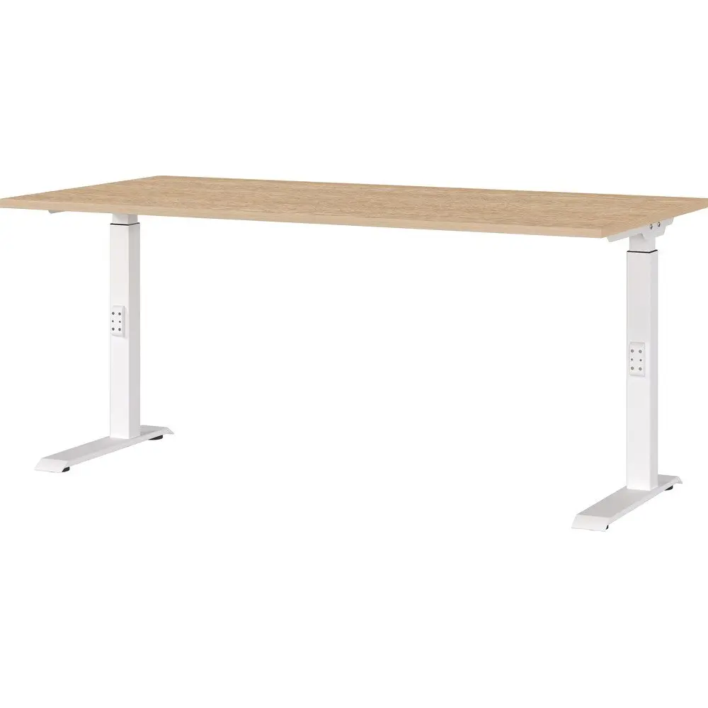 Polohovací pracovní stůl s deskou v dubovém dekoru 80x160 cm Downey – Germania