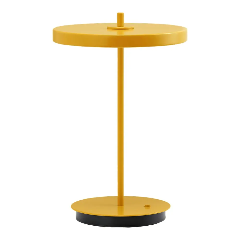 Žlutá kovová LED stolní lampa s kovovým stínidlem (výška 31 cm) Asteria Move – UMAGE