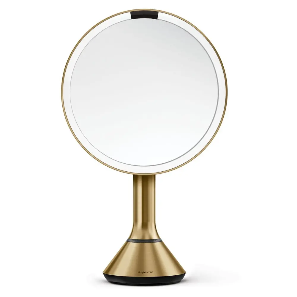 Simplehuman - Kosmetické zrcátko s LED osvětlením, mosaz ST3061