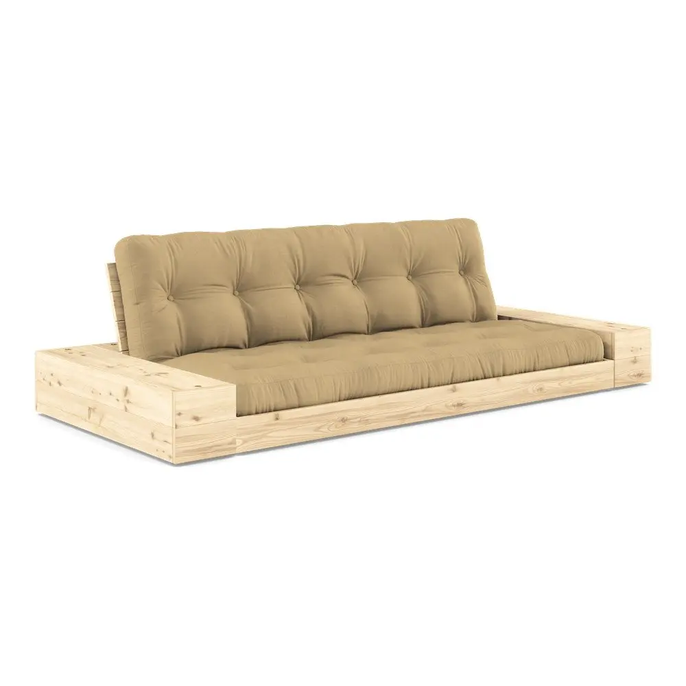 Rozkládací pohovka v hořčicové barvě 244 cm Base – Karup Design