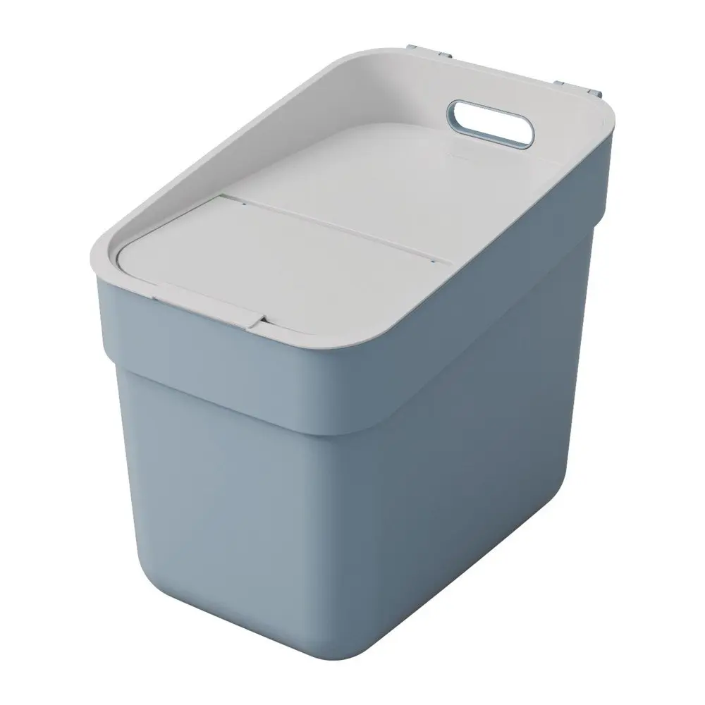 Světle modrý odpadkový koš na tříděný odpad z recyklovaného plastu 20 l Ready To Collect – Curver