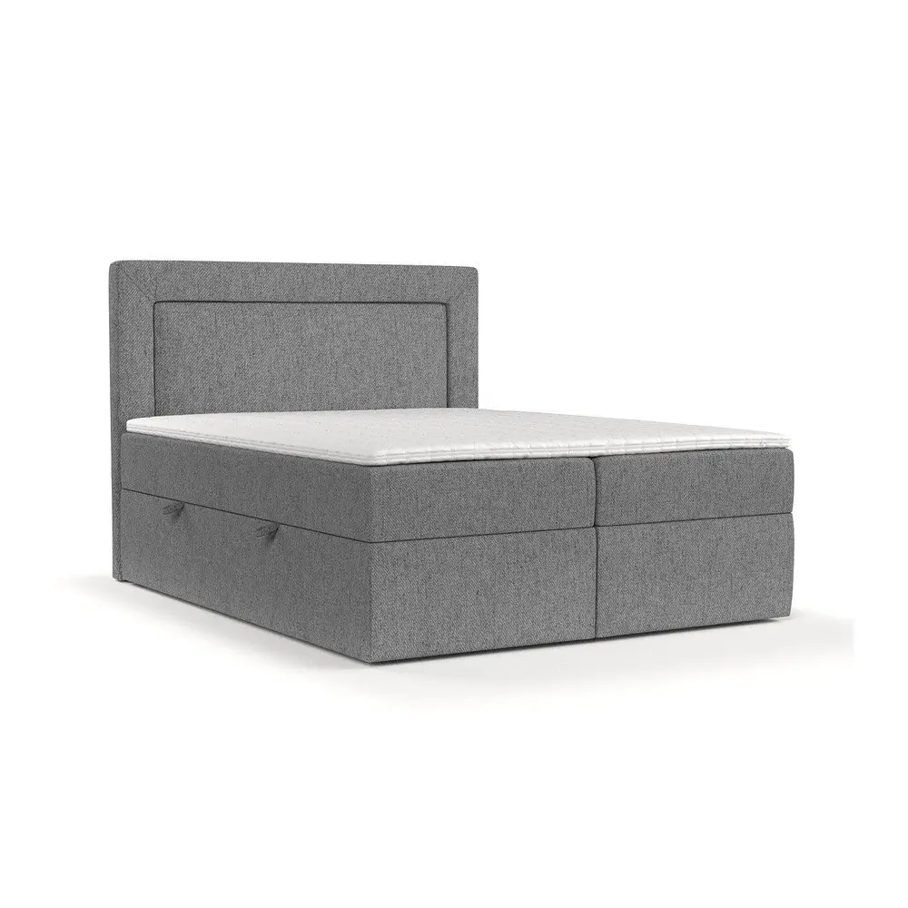 Šedá boxspring postel s úložným prostorem 160x200 cm Imagine – Maison de Rêve