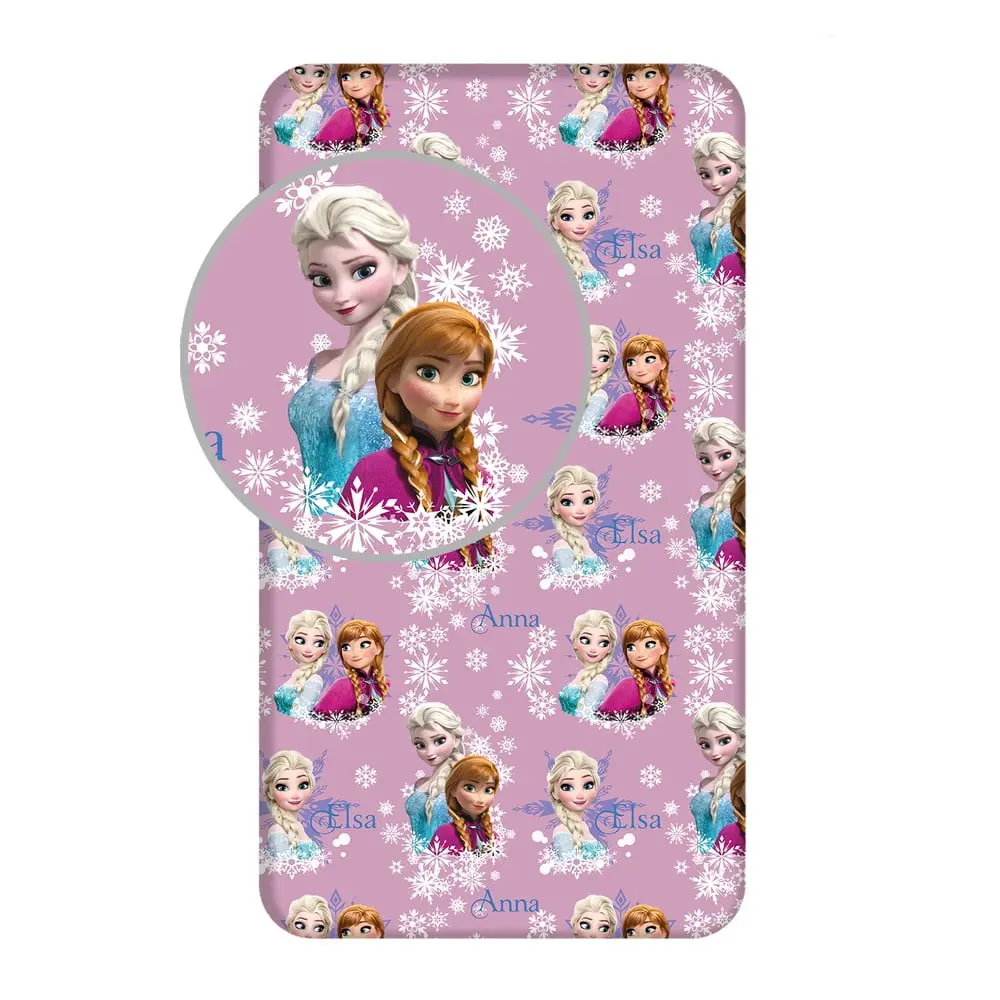 Napínací bavlněné dětské prostěradlo na jednolůžko 90x200 cm Frozen – Jerry Fabrics