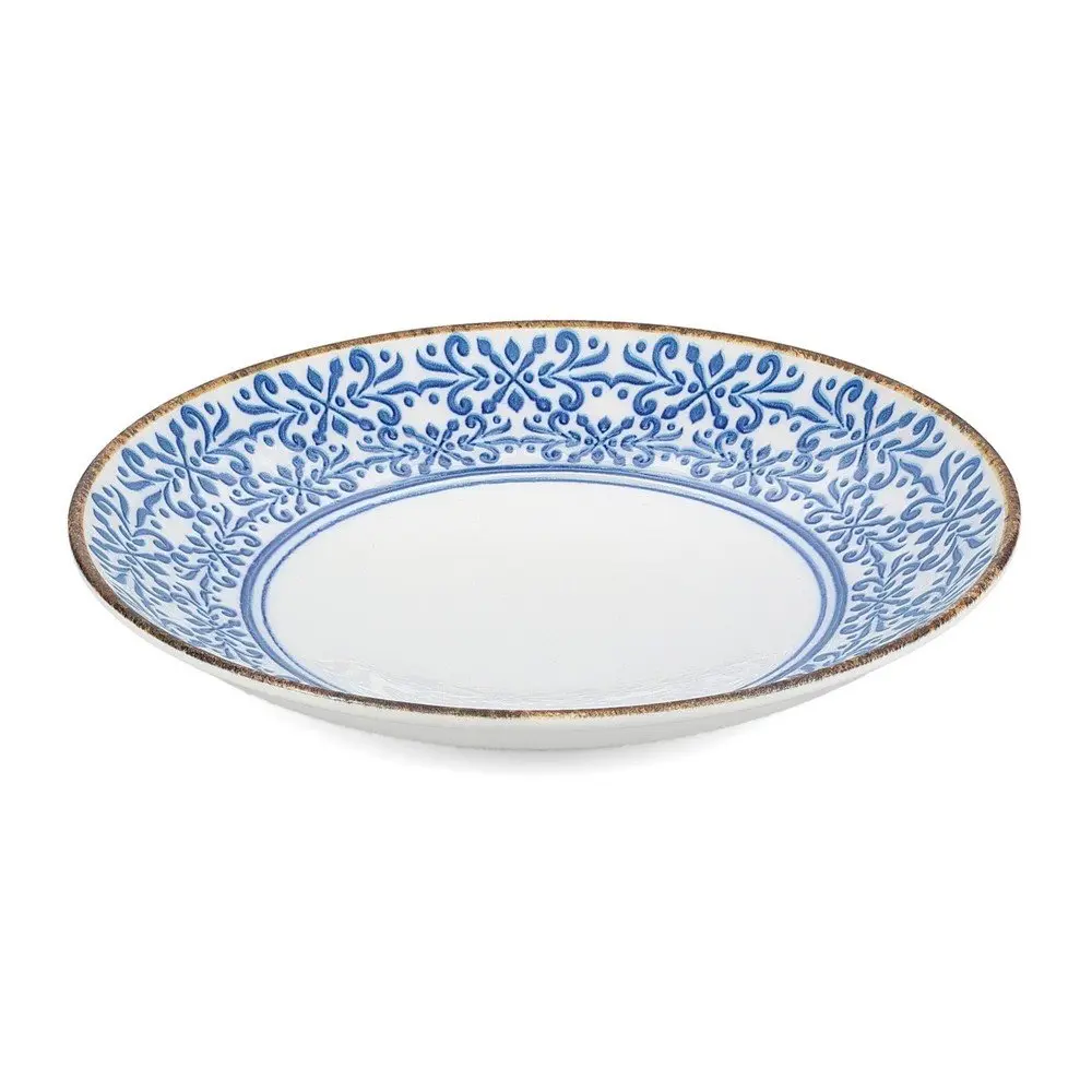 Bílá/modrá porcelánová mísa ø 25,5 cm Azul – BonBistro