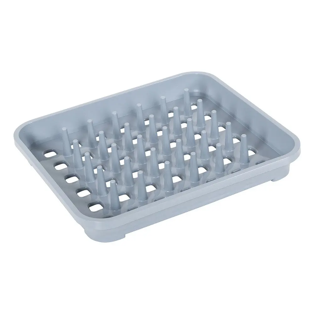 Šedý plastový odkapávač 38x33,5 cm Eco Range – Addis