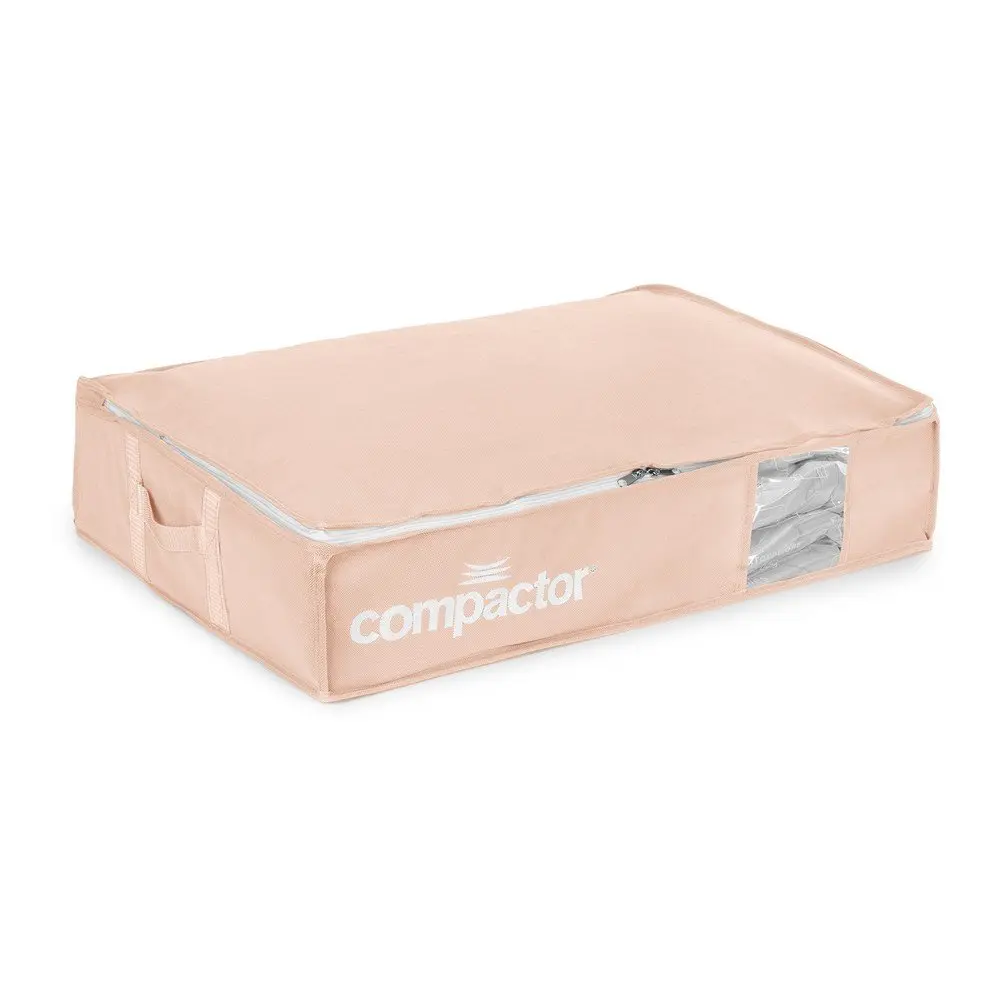 Vakuový plastový úložný box pod postel 65x45x15,5 cm Pink Edition – Compactor
