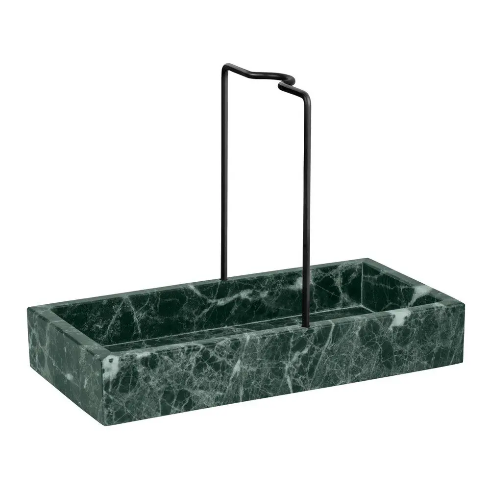 Tmavě zelený kamenný stojan na mycí prostředky Marble – Mette Ditmer Denmark