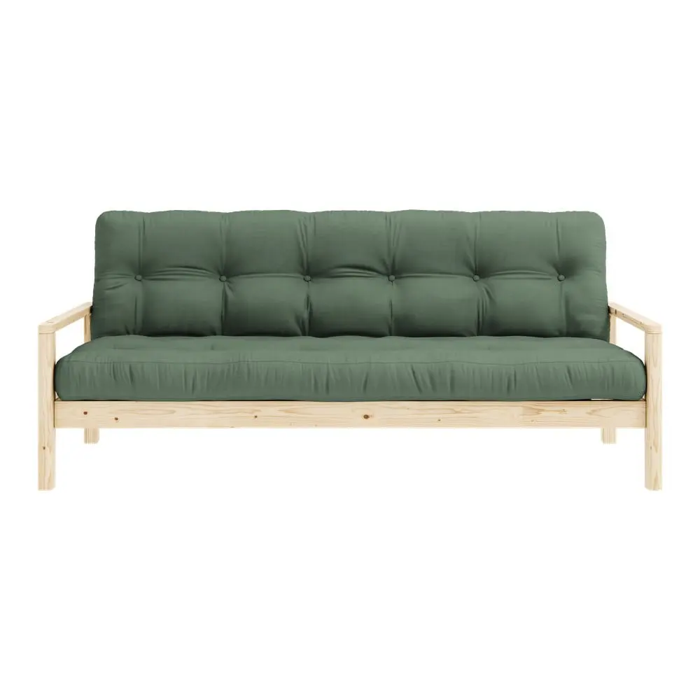 Zelená rozkládací pohovka 205 cm Knob – Karup Design
