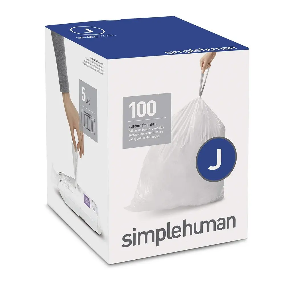 Stahovací pytle na odpadky v sadě 100 ks 45 l J – simplehuman