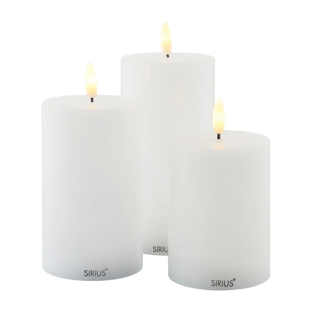 LED svíčky v sadě 3 ks (výška 15 cm) Sille Exclusive – Sirius
