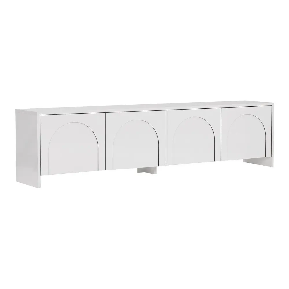 Bílý TV stolek 180x45x32 cm Aurelia – Kalune Design