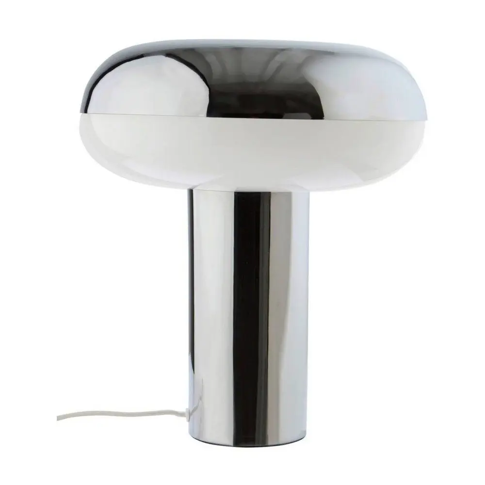 Kovová stolní lampa v leskle stříbrné barvě (výška 32 cm) Paneta – Jotex