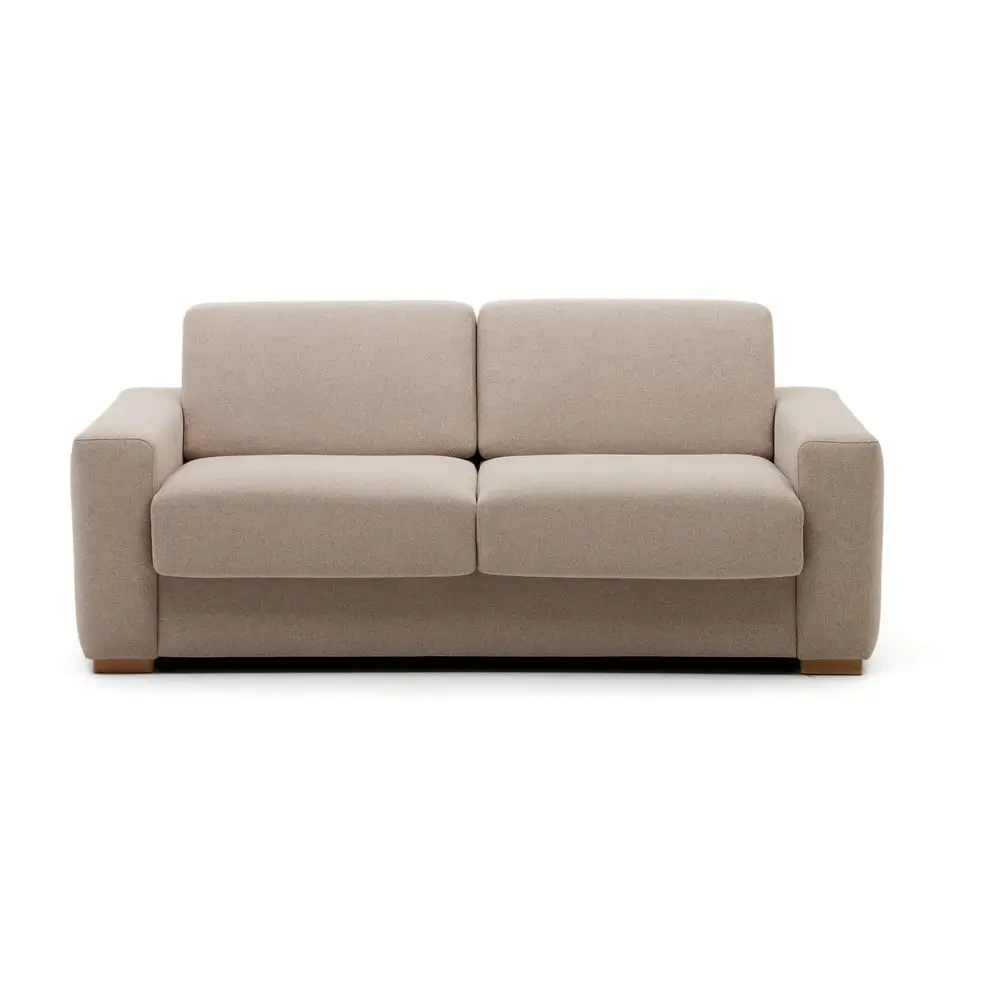Béžová rozkládací pohovka 244 cm Anley – Kave Home