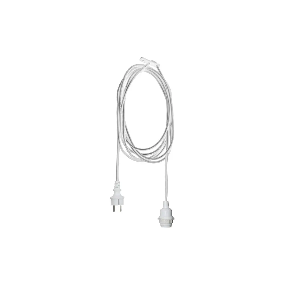 Černý kabel s koncovkou pro žárovku Star Trading Ute, délka 5 m