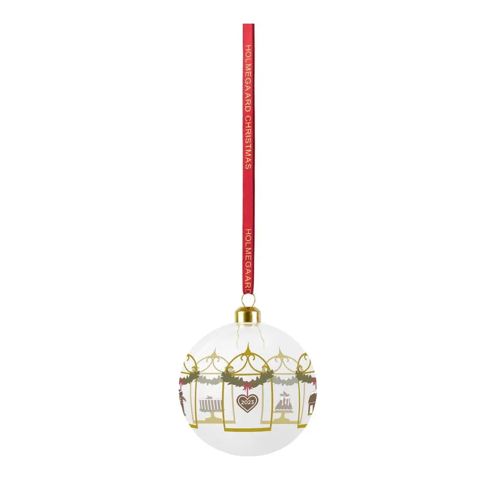 Skleněná ručně foukaná vánoční koule ø 8 cm Annual Christmas Bauble – Holmegaard