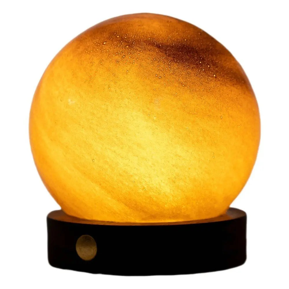Tmavě hnědá světelná dekorace na USB ø 8 cm Sand Storm – Gingko