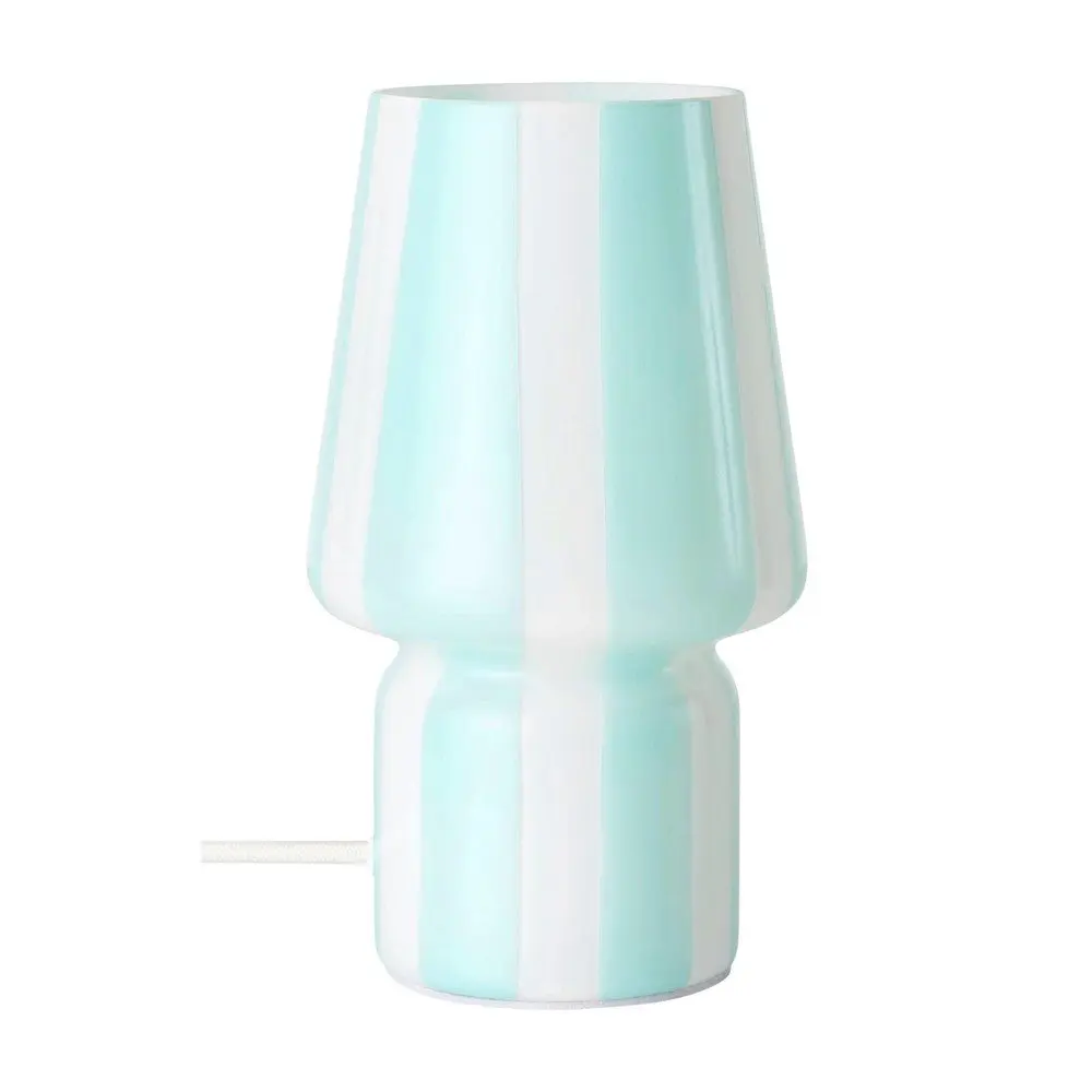 Bílá/modrá skleněná stolní lampa (výška 21,5 cm) Carlo – Ellos Home