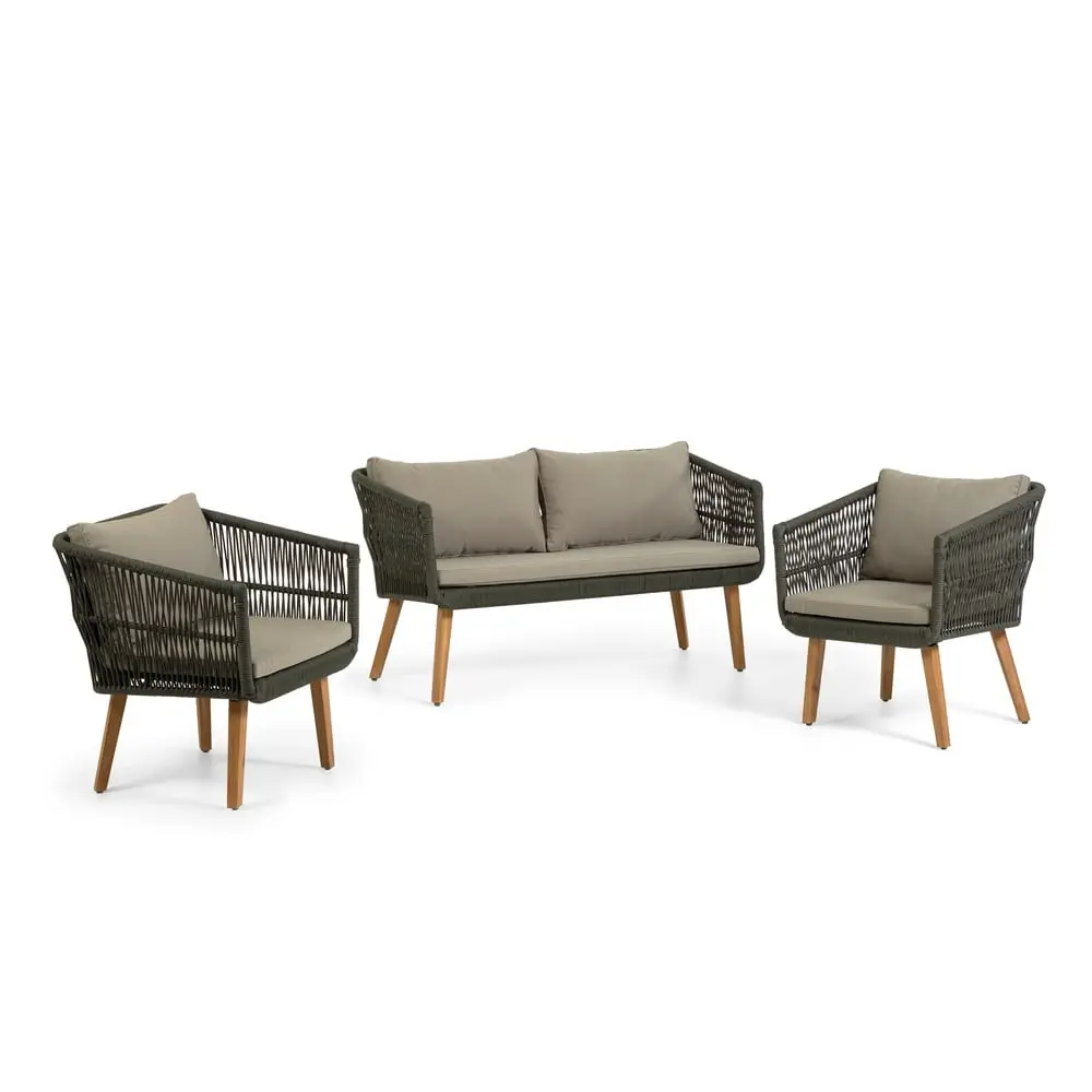 Set zahradního nábytku z akáciového dřeva Kave Home Inti