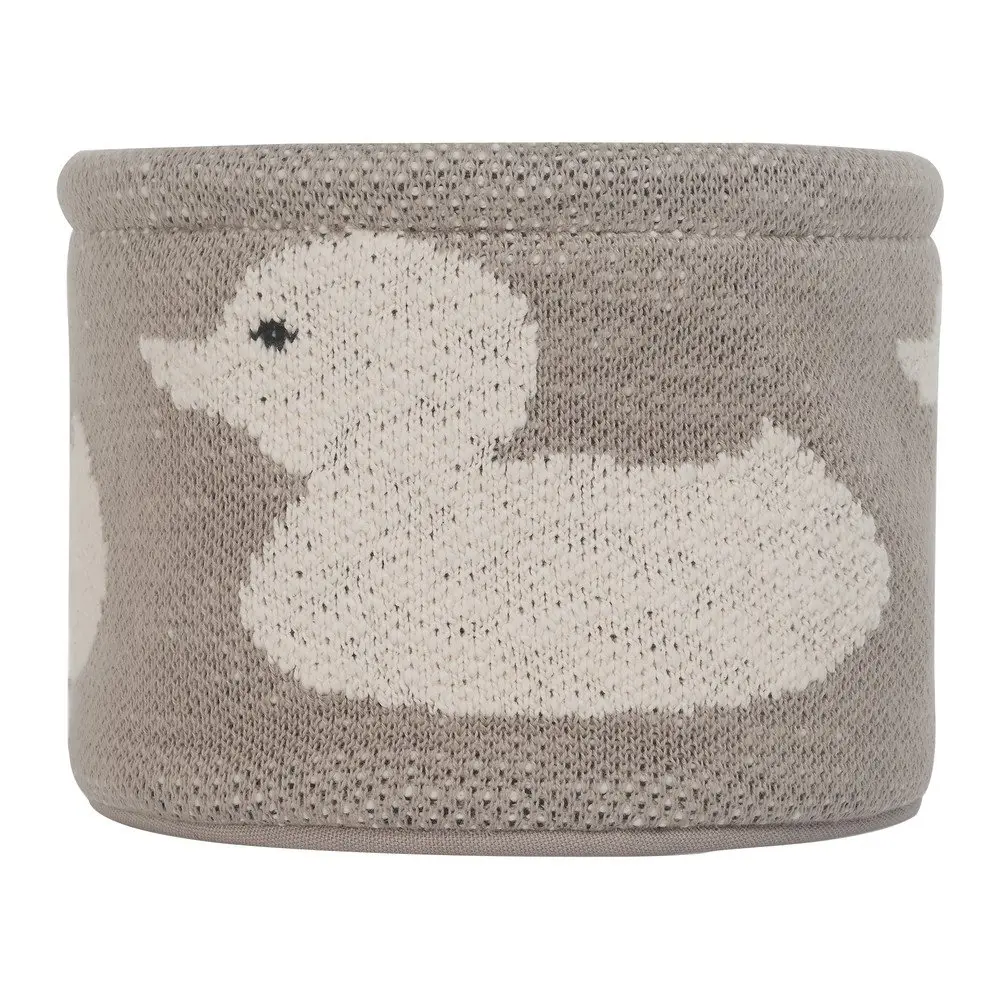 Béžový bavlněný organizér Kindsgut Duck, ø 16 cm