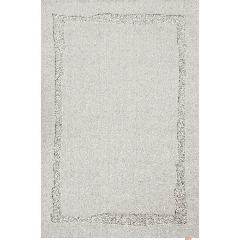 Šedý vlněný koberec 200x300 cm Morphic Rocca – Agnella