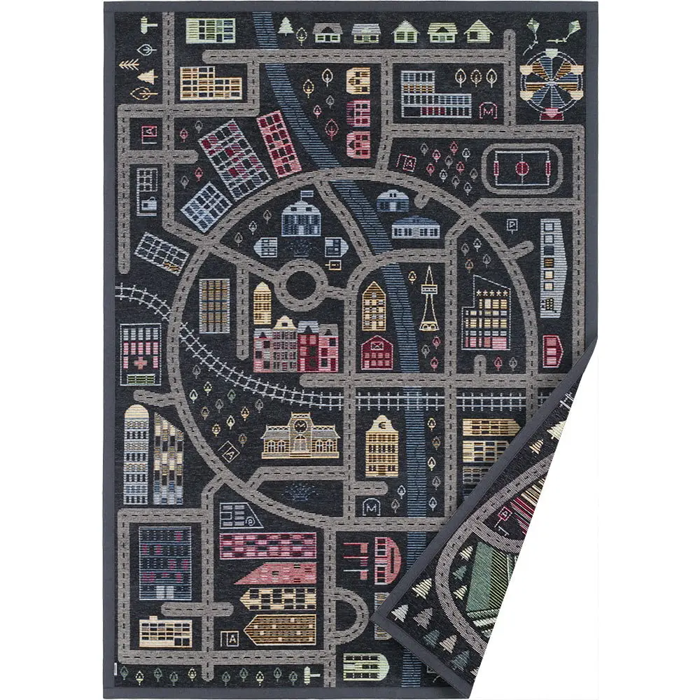 Bílý oboustranný dětský koberec Narma Ülejõe, 140 x 200 cm
