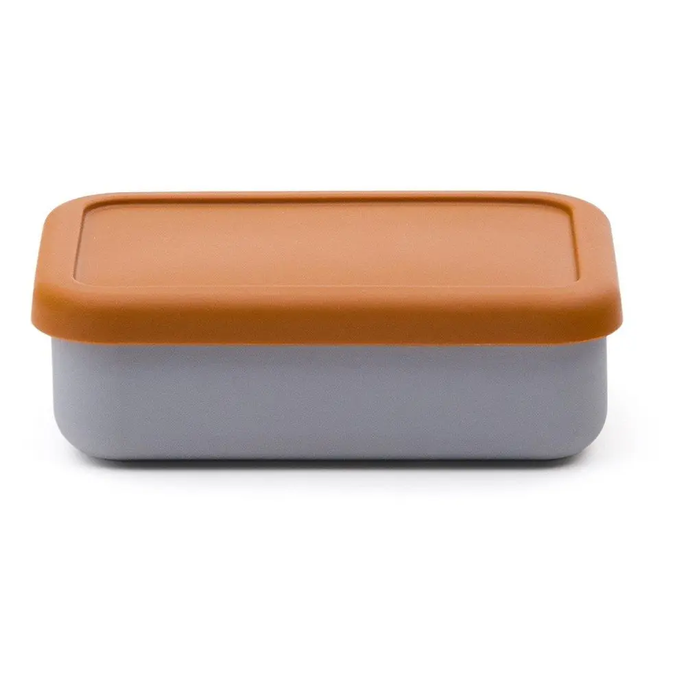 Modrý/oranžový silikonový dětský svačinový box Lili – Kave Home