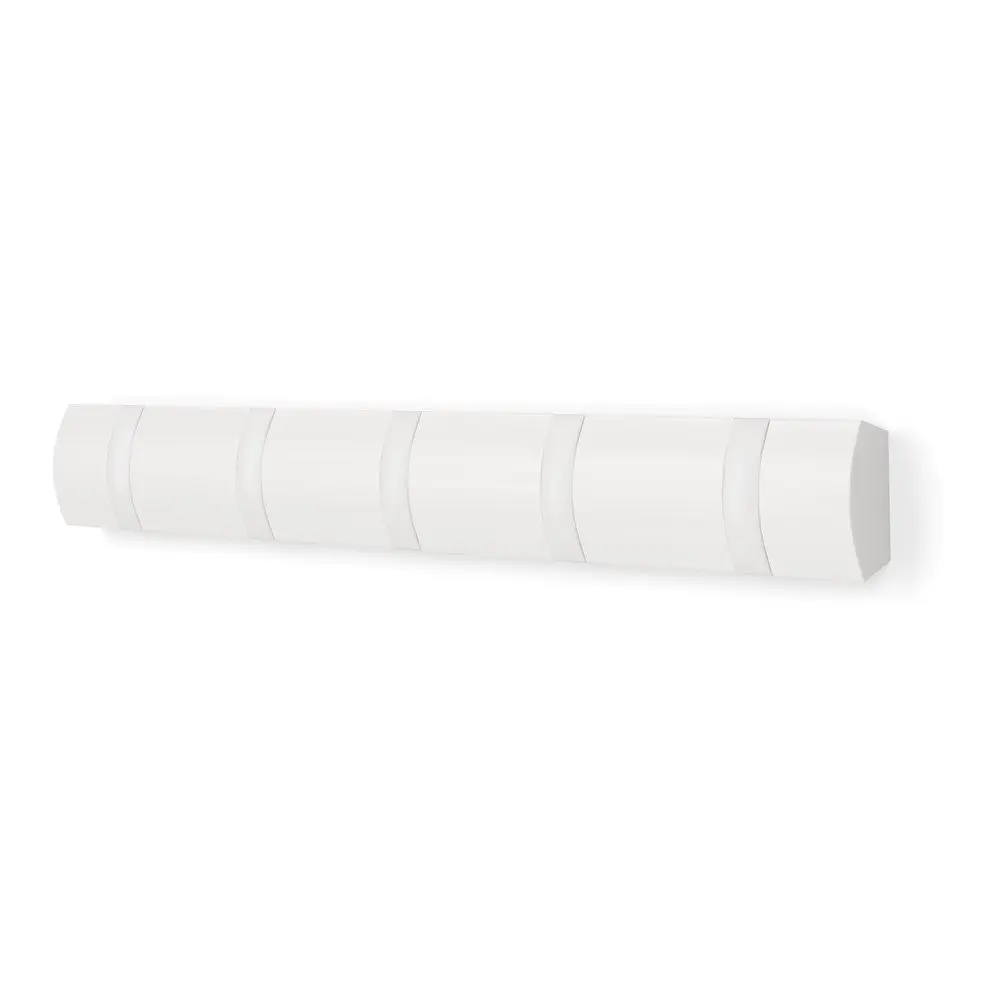 Matně bílý nástěnný věšák z borovicového dřeva 51 cm Flip – Umbra