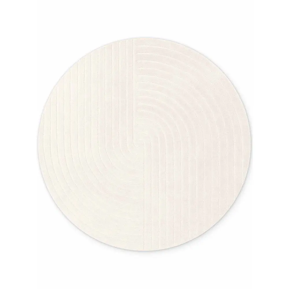 Kruhový kusový koberec Vikosa Arcura 106269 Cream White Ø 120 cm