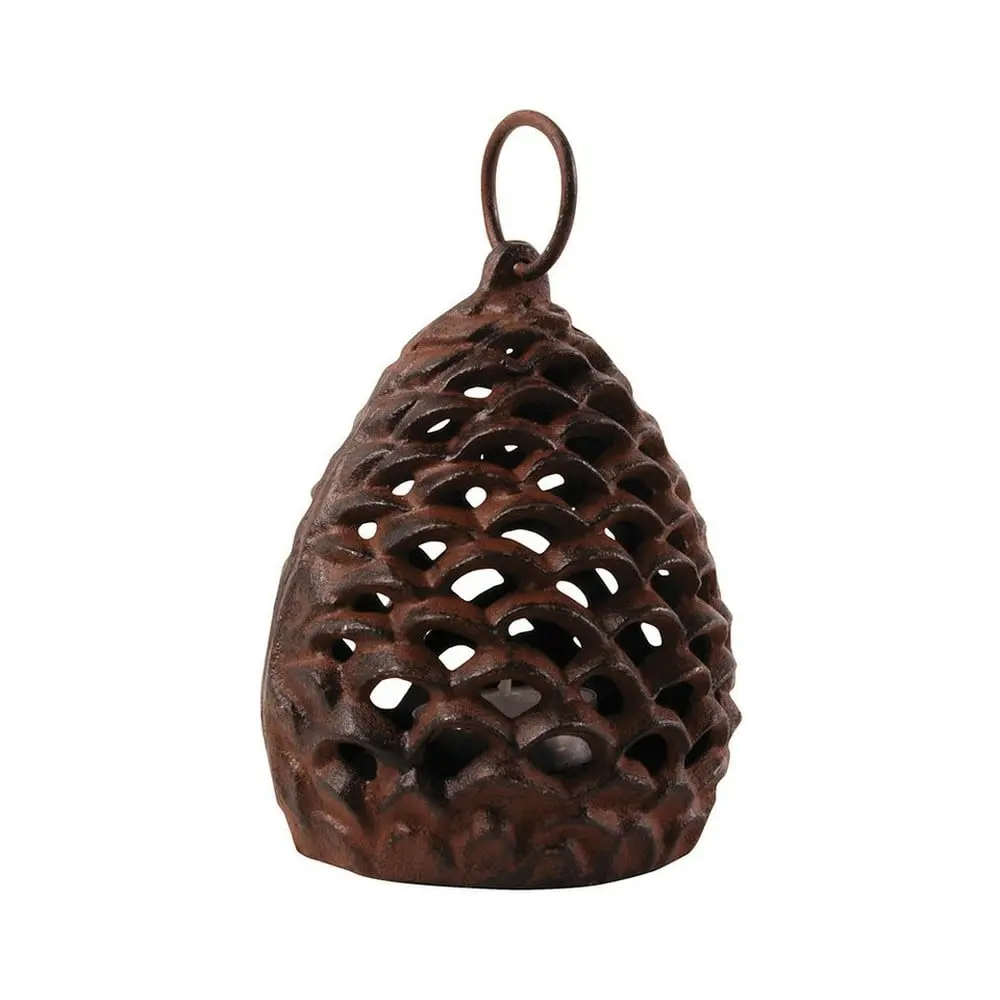 Svítilna z litiny Esschert Design Borová šiška, Ø 9.9 cm