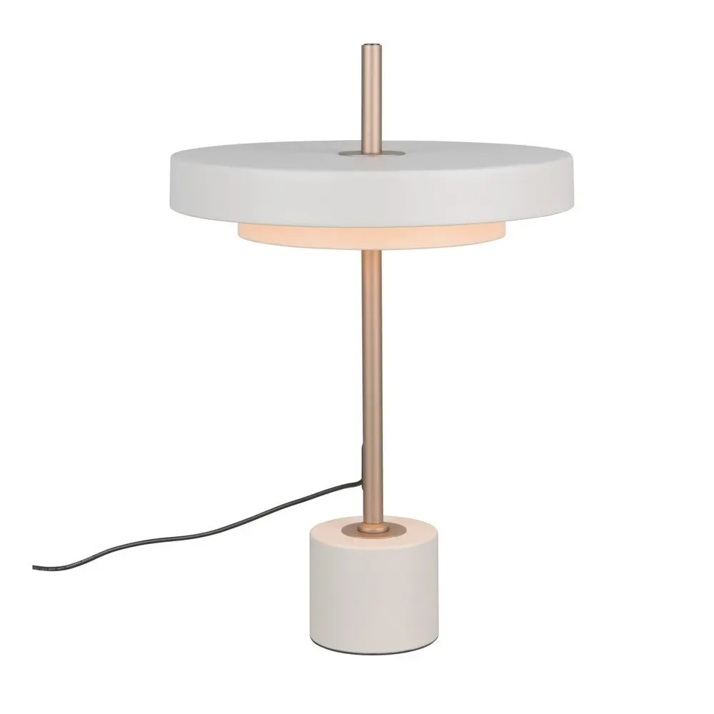 Slonovinová LED stmívatelná stolní lampa (výška 45,5 cm) Keaton – Trio