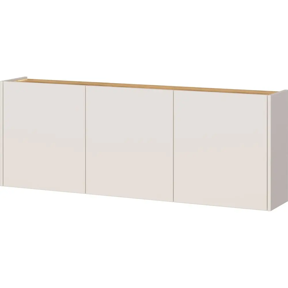 Krémová skříňka v dekoru dubu 138x87x25 cm Libbiano – Germania