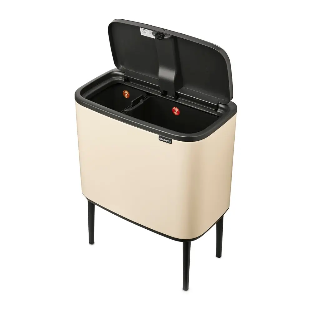 Brabantia Bo Touch Odpadkový koš na tříděný odpad 11 + 23 L béžová