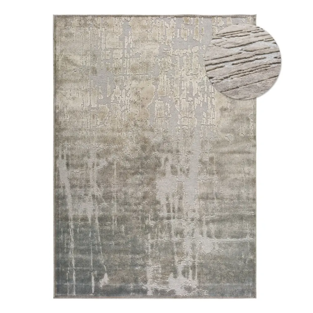 Béžový koberec z viskózy Universal Margot Azul, 60 x 110 cm