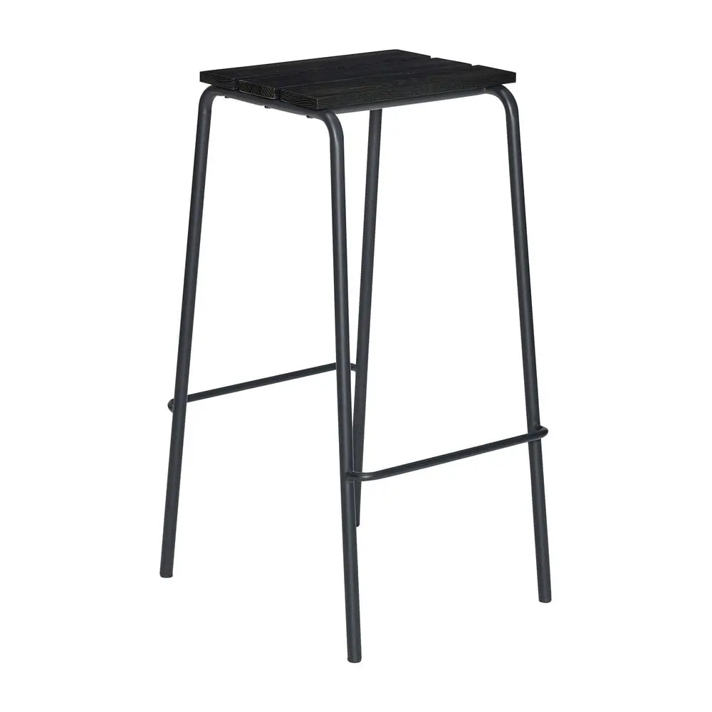 Černé barové stoličky v sadě 2 ks (výška sedáku 76 cm) Stilt – Hübsch