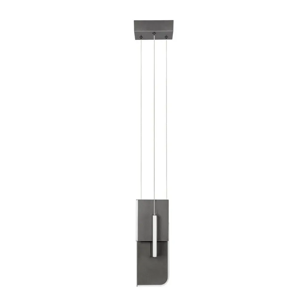 Světle šedé kovové LED stmívatelné závěsné svítidlo Totem – Nova Luce