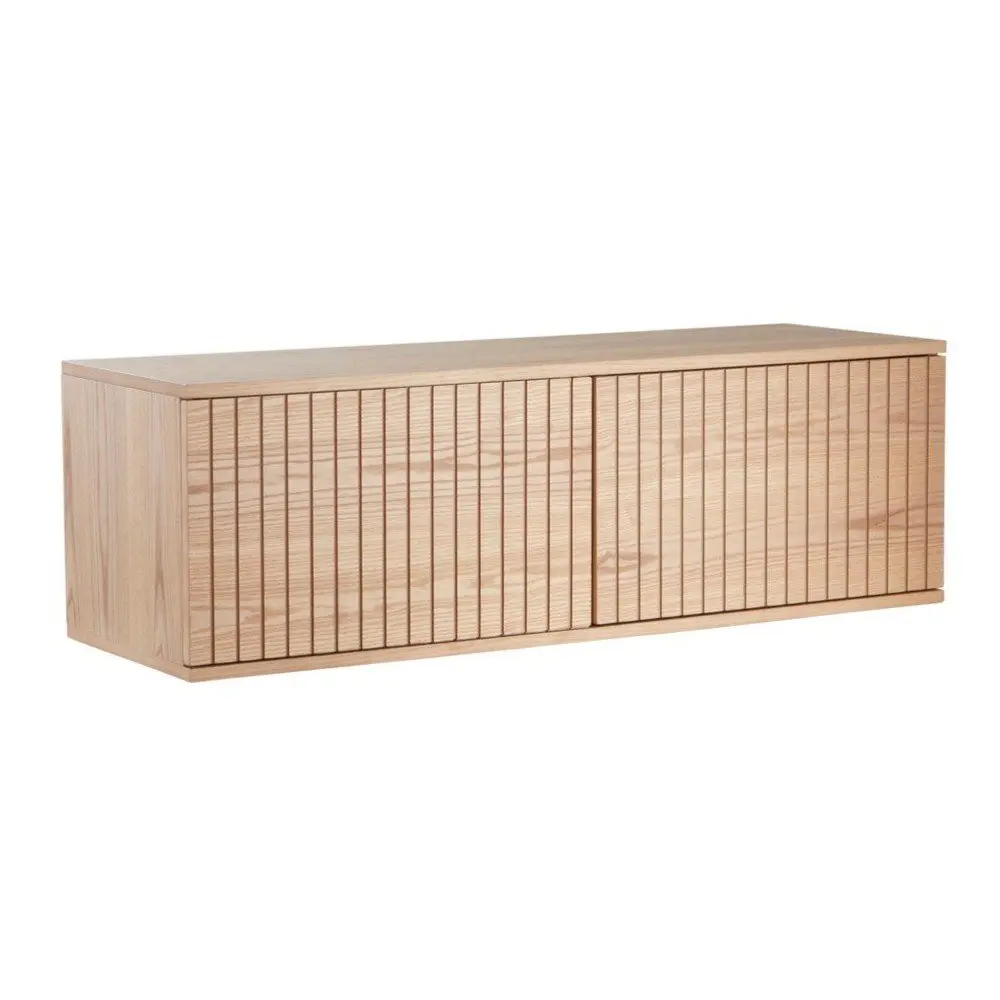 TV stolek v dekoru jasanu v přírodní barvě 120x38x40 cm Sandviken – Jotex