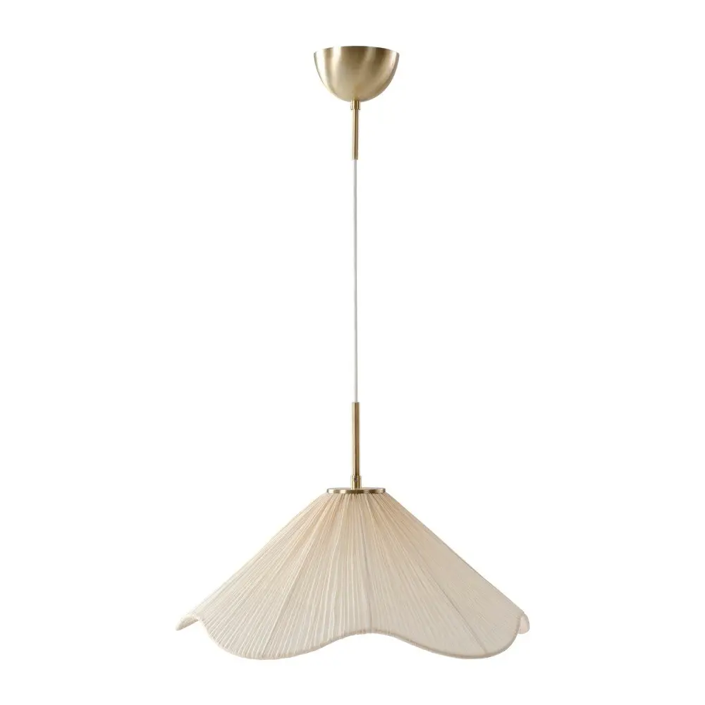 Žluté látkové závěsné svítidlo ø 50 cm Lunaria – Jotex