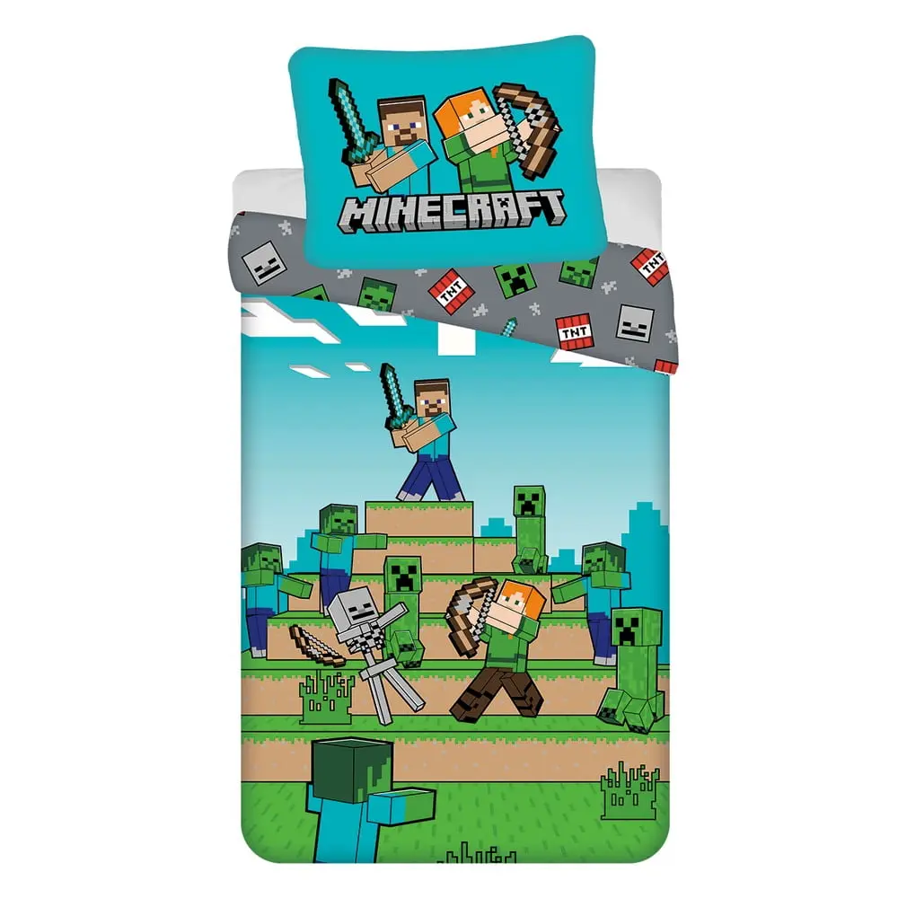 Bavlněné dětské povlečení na jednolůžko 140x200 cm Minecraft "We got this" – Jerry Fabrics