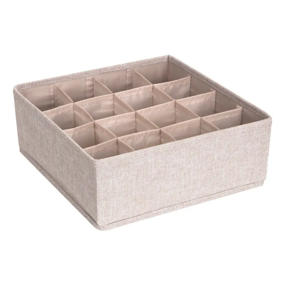 Béžový organizér do zásuvky s 16 přihrádkami Bigso Box of Sweden Drawer
